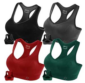 Racerback High Impact Sports Bras For Large Breast
