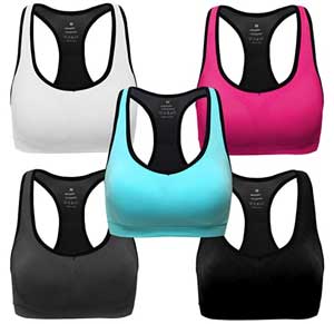 Racerback Sports Bra For Large Breasts High Impact