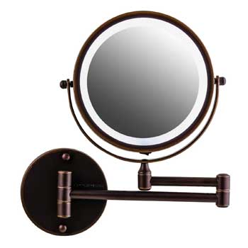 Battery Operated Wall Mounted Lighted Makeup Mirror