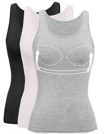 Tank Top With Built In Bra Cups