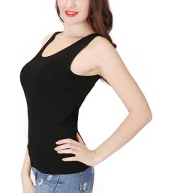 Tank Tops With Built In Bra For Large Breasts