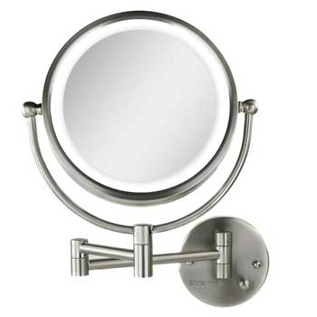 Ovente Wall Mounted Hardwired Lighted Makeup Mirror