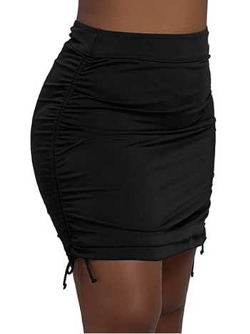 Keeprone Plus Size Swim Skirt Long