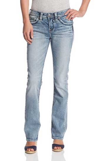 Silver Jeans Co. Women's Suki Curvy Fit Jeans For Muffin Tops