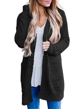 Merokeety Women's Long Sleeve Soft Chunky Knit Cardigan