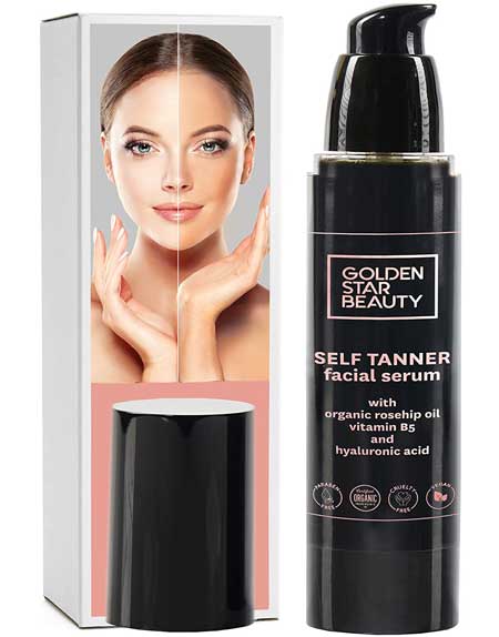 Self Tanner For Face By Golden Star Beauty