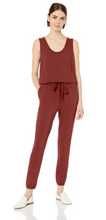 Daily Ritual Women's Relaxed-Fit Sleeveless Jumpsuit