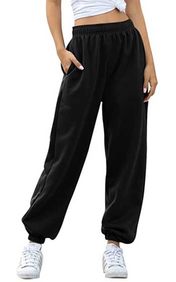 Women's Cinch Bottom Sweatpants With Pockets